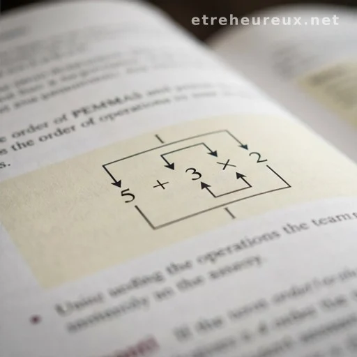 Order of operations diagram in an open mathematics textbook