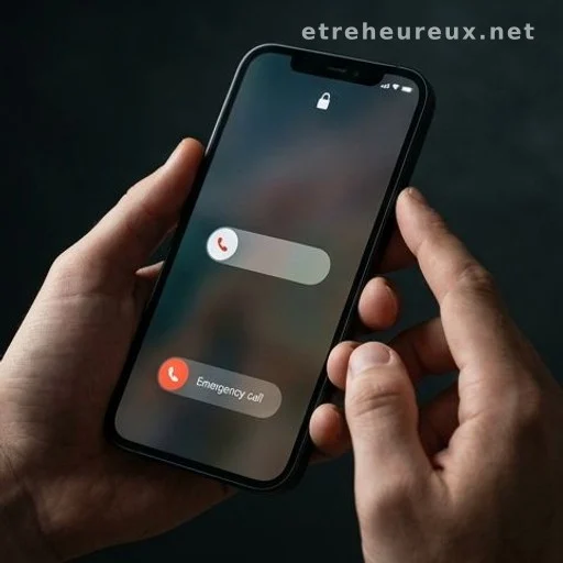 iPhone Emergency SOS slider activated by pressing side and volume buttons