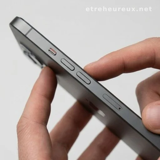 iPhone side buttons used in force restart sequence