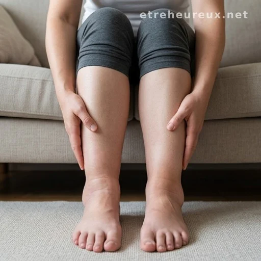 Swollen ankles and feet, a common symptom of kidney dysfunction