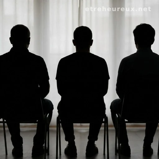 Three anonymous silhouetted figures representing riddle options A, B and C