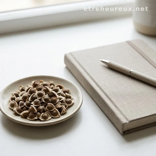 Dried moringa seeds beside a notebook, representing unverified health claims under scrutiny