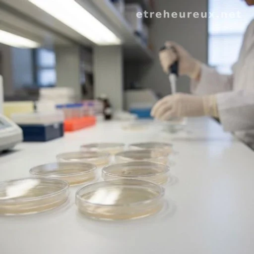 Petri dishes in a laboratory setting illustrating in vitro bacterial research