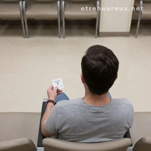 Patient waiting in a medical clinic, illustrating the importance of professional diagnosis for infections