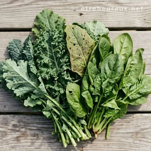 Leafy greens with soil residue illustrating contamination risk